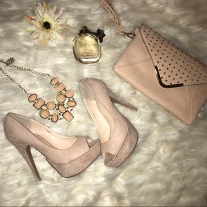 Peep Toe Platform Pumps